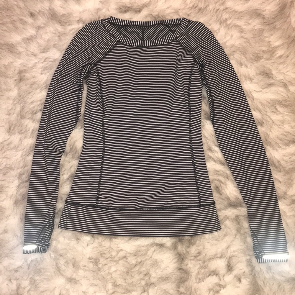 Lululemon Striped Long Sleeve Top